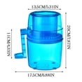 thumbnail image 3 of Portable Hand Crank Ice Crusher and Shaved Ice Maker for Cocktails, Snow Cones, and Outdoor Use, 3 of 9
