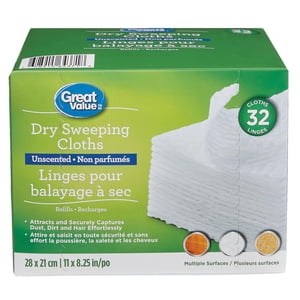 Great Value Unscented Dry Sweeping Cloths