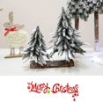 thumbnail image 4 of Mini Flocking Cedar Christmas Tree Desktop Decoration Christmas Tree Artificial Green Plants, 4 of 16