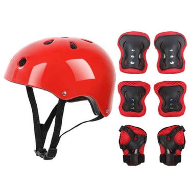 zanvin Kids Bike Helmet Set, 7Pcs/Set Children Kids Helmet Knee Elbow Pad Cycling Skate Bike Protecs, Adjustabled Helmet for Kids&Youth, Bicycle Skateboarding