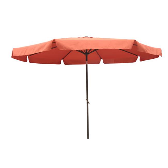 International Caravan YF-1104-3M and TC Outdoor 10 Foot Aluminum Umbrella with Flaps Terra Cotta