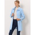 thumbnail image 2 of INSPIRE CHIC Manteaux Caban Trench d'Hiver pour Femmes à Col Peter Pan, 2 of 6