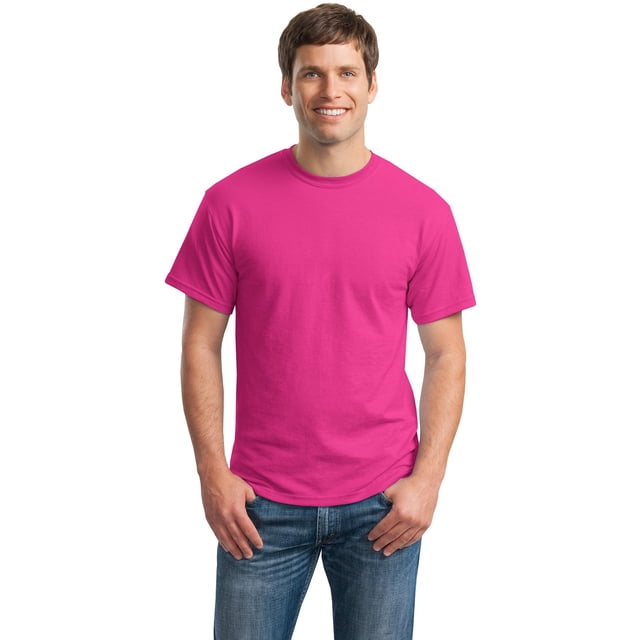 Gildan T-Shirt pour Hommes à Manches Courtes DryBlend 50 Coton/50 Polyester - 8000