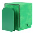 thumbnail image 1 of justharion Étui en Cuir pour Cartes 100+ Cartes sous Pochette pour Cartes de Visite Vert, 1 of 6