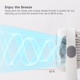 thumbnail image 3 of Air Circulator Fan  Desk Fan  Portable Fan  3 Speed Settings  6 Tilting Head Settings  74ft Max Air Distance  Large  White, 3 of 6