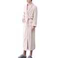 thumbnail image 4 of Women'S Double Pocket Flannel Bathrobe Soft And Warm Double Faced Velvet Bathrobe Pajamas And Home Wear Bathrobe Robe, 4 of 6