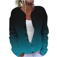 thumbnail image 2 of LOVZFMLL Cardigan pour Femmes Cardigan Décontracté Imprimé en Tricot pour Dames avec Veste Boutonnée et Haut, 2 of 5