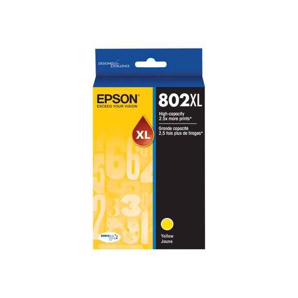 Epson T802XL420 DURABrite Ultra Yellow High Capacity Cartridge Ink
