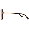 thumbnail image 2 of FEISEDY Classic Siamese One Piece Sunglasses Nice Rimless Stylish Retro Design for Women Men B2574, 2 of 6