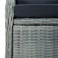 thumbnail image 5 of vidaXL 7 Piece Garden Dining Set Light Grey Poly Rattan, 5 of 5