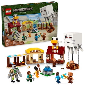 LEGO Minecraft L'attaque du village de Balloon de Ghast - Jeu de construction pour les enfants, les filles et les garçons Ages 10+ - Comprend Steve, Natalie et Dawn Minifigures - Idée cadeau d'anniversaire - 21271