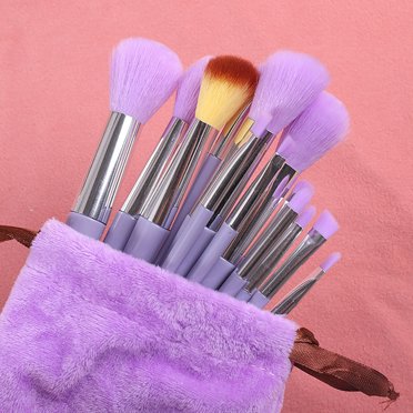 TopLLC Pinceaux de Maquillage Ensemble pour Débutant 13 Pinceaux de Maquillage Portables Poudre Douce Fard à Joues Pinceau Fard à Paupières Pinceau Cosmétique Brush the Brush
