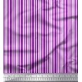 thumbnail image 1 of Soimoi Purple Moss Georgette Fabric Vertical Stripe Decor Fabric Printed Yard 42 Inch Wide, 1 of 5