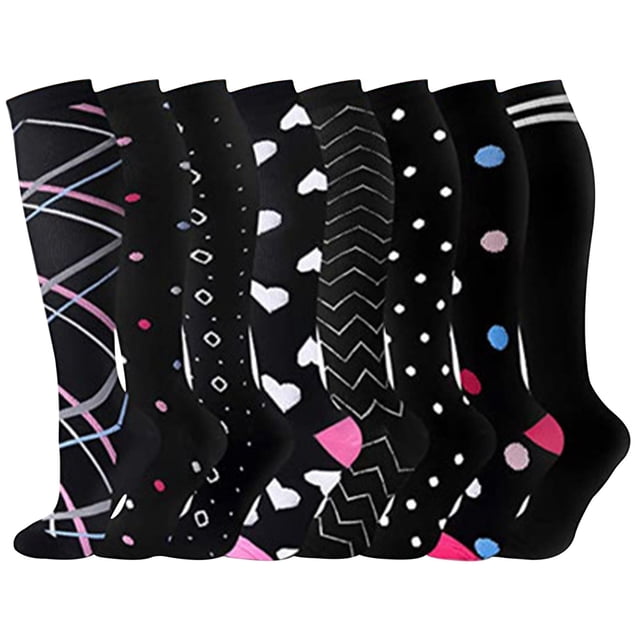 matoen Loisirs Sports Compression Hommes et Femmes Extérieur Long Tube Compression Sports Course Entraînement Physique 8 Pcs