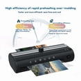 thumbnail image 3 of A4 Laminating Machine Hot Cold Mode Photo Plastic Sealing Apparatus Automatic Small Office Document Sealing Device FNL003g ,Fast Heat, 3 of 5