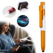 GZJCKJY 1 Pieces Stylus Pen for Touchscreen Devices Multi-Function Capacitive Pen with LED Flashlight 3 in 1 Invisible Metallic Ink Tools with Light