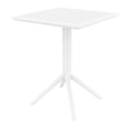 thumbnail image 1 of Compamia Sky 24 inch Square Folding Table with Resin Top, White (1 Count), 1 of 8