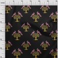 thumbnail image 2 of oneOone Cotton Poplin Fabric Bird & Tree Block Print Sewing Fabric BTY 56 Inch Wide, 2 of 4