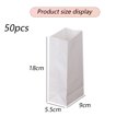 thumbnail image 2 of Dinheiro 50 Count - White Paper Bags for Packing Lunch & Snacks - Blank White Lunch Bags Paper for Arts & Crafts Projects, 2 of 6