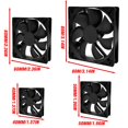 thumbnail image 4 of SharkTRUE USB Fan For PC Computer Case Cooling Cooler Fan) C4N5 M3G8 T5C8 J3F3 Q9L1 Y, 4 of 8