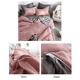 thumbnail image 4 of Duvet Cover Set with Buttons Closure - Soft Washed Microfiber Bedding Comforter Cover with 2 Pillowcases for All Season | 100% Polyester Wrinkle Texture Shabby Chic Style for Home Bedroom, 4 of 6