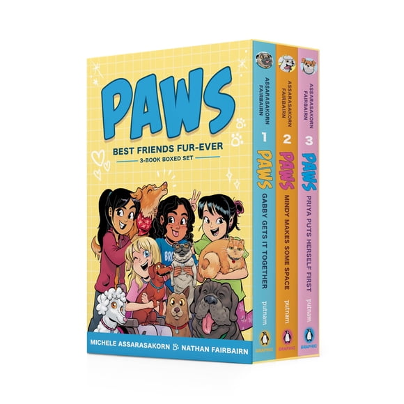 PAWS: Best Friends Fur-Ever Boxed Set (Books 1-3): Gabby Gets It Together, Mindy Makes Some Space, Priya Puts Herself First (A Graphic Novel Boxed Set) (Paws - Best Friends Fur-ever, 1-3)