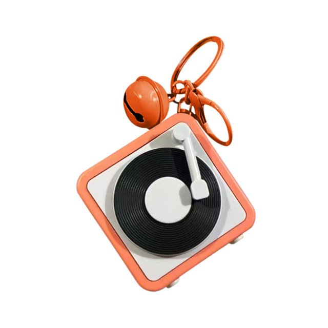 Feltree Mini Retro Cassette Recorder Keychain with Voice Recorder, Functional Nostalgic Pendant for Music Lovers, Vintage-Style Conversation Starter