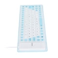 thumbnail image 3 of Clavier Portable Étanche en Silicone pour PC - Clavier Filaire USB Silencieux Doux et Confortable, 3 of 7