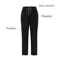 thumbnail image 2 of yardsong Pantalon Médical de Jogging Extensible Taille Haute pour Femme - Pantalon Athlétique Médical Léger à Cordon, Bas Resserré, Noir, TP, 2 of 8