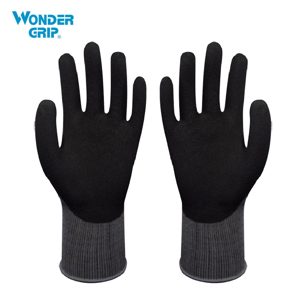 Wonder Grip Garden Safety Glove Nylon With Nitrile Sandy Coated Work Glove Abrasion-proof Universal Working Gloves