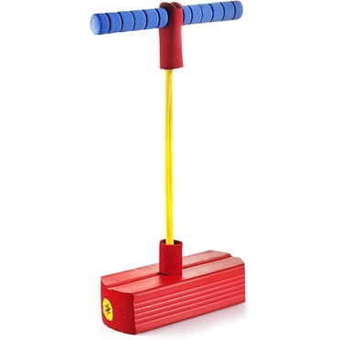 POINTERTECK Foam Pogo Jumper for Kids - Fun and Safe Jumping Stick - Pogo Stick Makes Squeaky Sounds - Holds Up to 250 Lbs