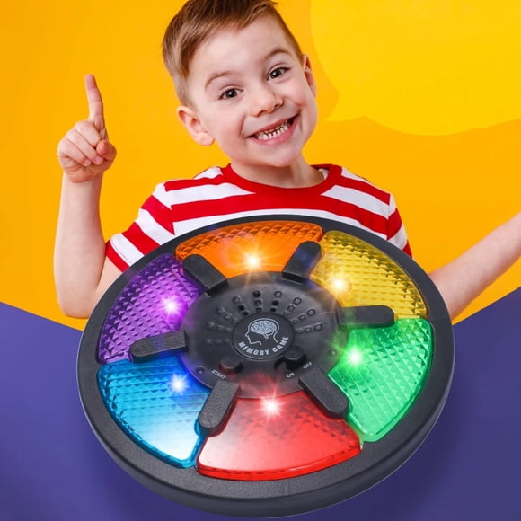 Cagogo GameToy Mémoire Électronique, Jeu Portatif à 6 Touches avec Lumières et Sons, Jouet Interactif pour Enfants de 8 Ans et Plus, Cadeaux pour Enfants Garçons Filles, Jeu Éducatif d'Entraînement Cérébral