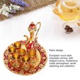 thumbnail image 3 of Vintage Wine Pot Set Turkish Coffee Pot Metal Turkish Tea Set Zinc Alloy Wine Cups For Home Bar, Tea Party, 3 of 8