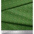 thumbnail image 2 of Soimoi Green Moss Georgette Fabric Floral & Leaves Decor Fabric Printed Yard 42 Inch Wide, 2 of 3