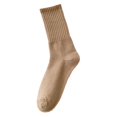 thumbnail image 1 of XIAQUJ Womens Socks Solid Color Socks Colorful Lightweight Cotton Pile Socks Socks Socks Coffee One Size, 1 of 3