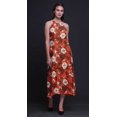 thumbnail image 2 of Bimba Robe Teinture sur Nœuds Décontractée Longue Dos Nu à Col Licou pour Femmes, Robe de Plage Imprimée - X-Grand, 2 of 6