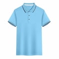 thumbnail image 2 of Timegard Womens Tops Plus Size Breathable Lapel V Neck Button Short Sleeve Loose Blouse Summer Casual Unisex, 2 of 8