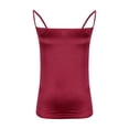 thumbnail image 4 of JDQJBZ Womens Sleeveless Sweater Vest Satin Solid Color Adjustable Strap Side Zipper Cami, 4 of 4