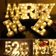 thumbnail image 3 of Romantic Panneau de Marquise LED Alphabets 3D 26 Chiffres 0-9, Veilleuse Murale, 3 of 8