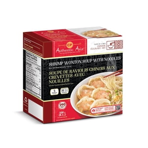 Authentic Asia Shrimp Wonton Soup with Noodle, 258 g