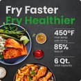 thumbnail image 2 of Air Fryer Chefman TurboFry 6 Qt 120V Stainless Steel, 2 of 7