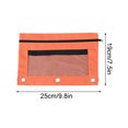 thumbnail image 3 of Binder Pencil Pouch Pencil Pouch for 3 Ring Binder Zipper Pencil Pouch 3 Ring Pencil Pouch Pencil Bags with Zipper Pencil Bag Three Holes Cloth Pencil Case Double Layer Mesh Large Capacity Pencil Bag, 3 of 6