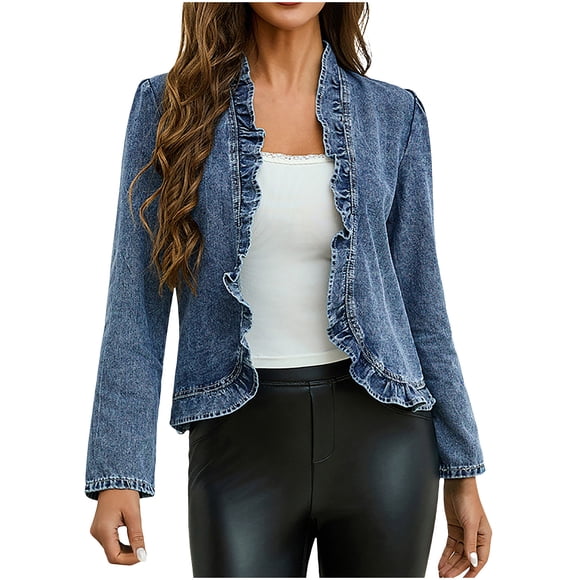 Shacket Jacket Women Vintage Western Denim Jean