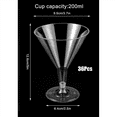 thumbnail image 3 of 72X Verres en Plastique, Verres à Vin Transparents Réutilisables Gobelets de Fête Gobelets à Dessert pour Champagne Dessert, 3 of 7