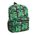 thumbnail image 4 of Minecraft Creeper Steve Alex Pattern Kids 16" Backpack, 4 of 7
