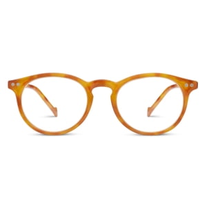 Peepers by PeeperSpecs Brain Trust Round Reading Glasses, Honey Tortoise, 47 + 2