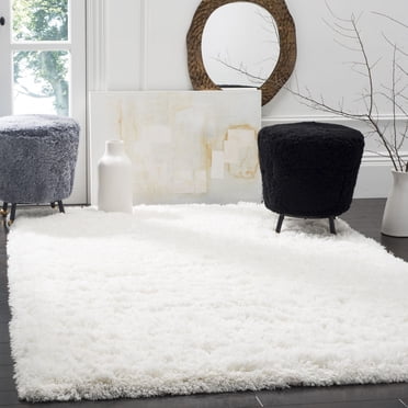 SAFAVIEH Polar Abbot Solid Extreme Plush Shag Area Rug