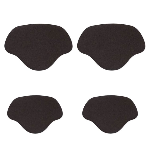 16 Pieces Microfiber Shoes Heal Repair Patch Professional Self-adhesive Solid Color Sneaker Repairing Plate Tap Accessories Dark Coffee