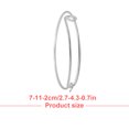 thumbnail image 2 of Expandable Bracelet Extendable Wristband Simple Style Fashion Jewelry Body Adornment Romantic Perfect Gifts Good Accessories Open silver, 2 of 6