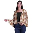 thumbnail image 1 of Moomaya Printed Womens Cover Ups Bell Sleeves Ladies Short Shrug Cardigan For Summer, 1 of 1